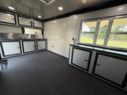 8.5X24TA Red Black Gullwing Porch Trailer