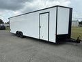 8.5X28TA3 White Standard Car Hauler Trailer