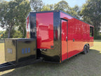 8.5X24TA Red Concession Porch Trailer