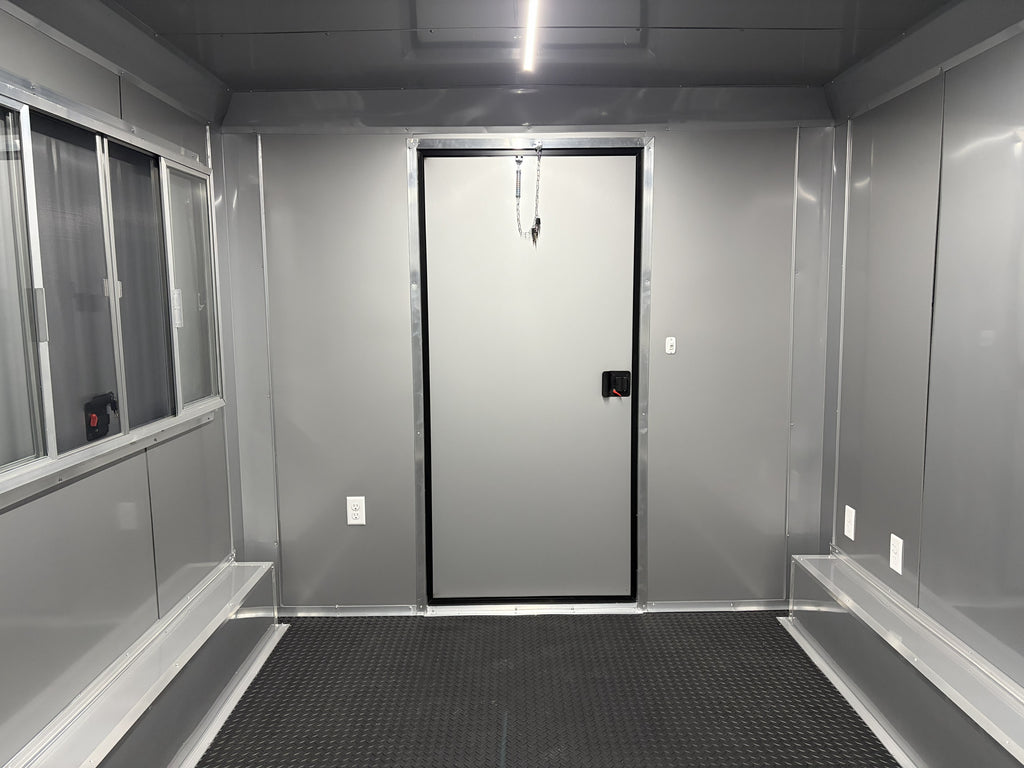 8.5X24TA Red Concession Porch Trailer