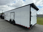 8.5X28TA5 White Race Ready Trailer Car Hauler — image 8 of 11