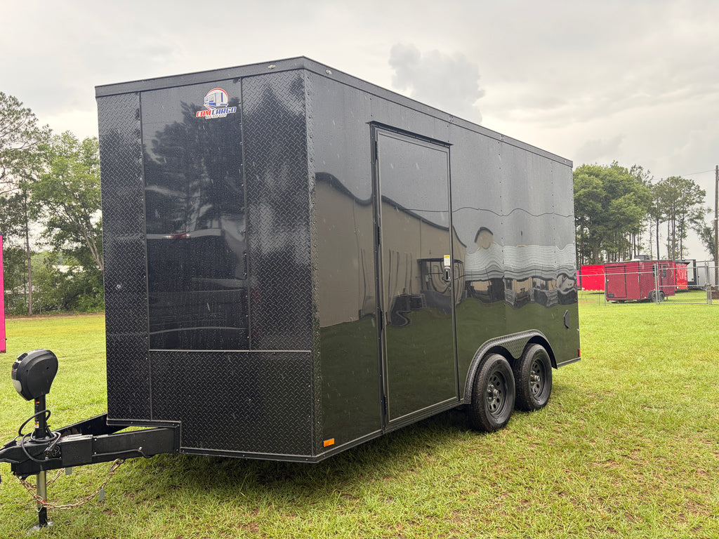 8.5X14TA Black Concession Trailer