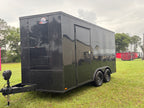 8.5X14TA Black Concession Trailer