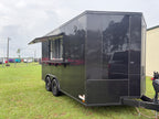 8.5X14TA Black Concession Trailer