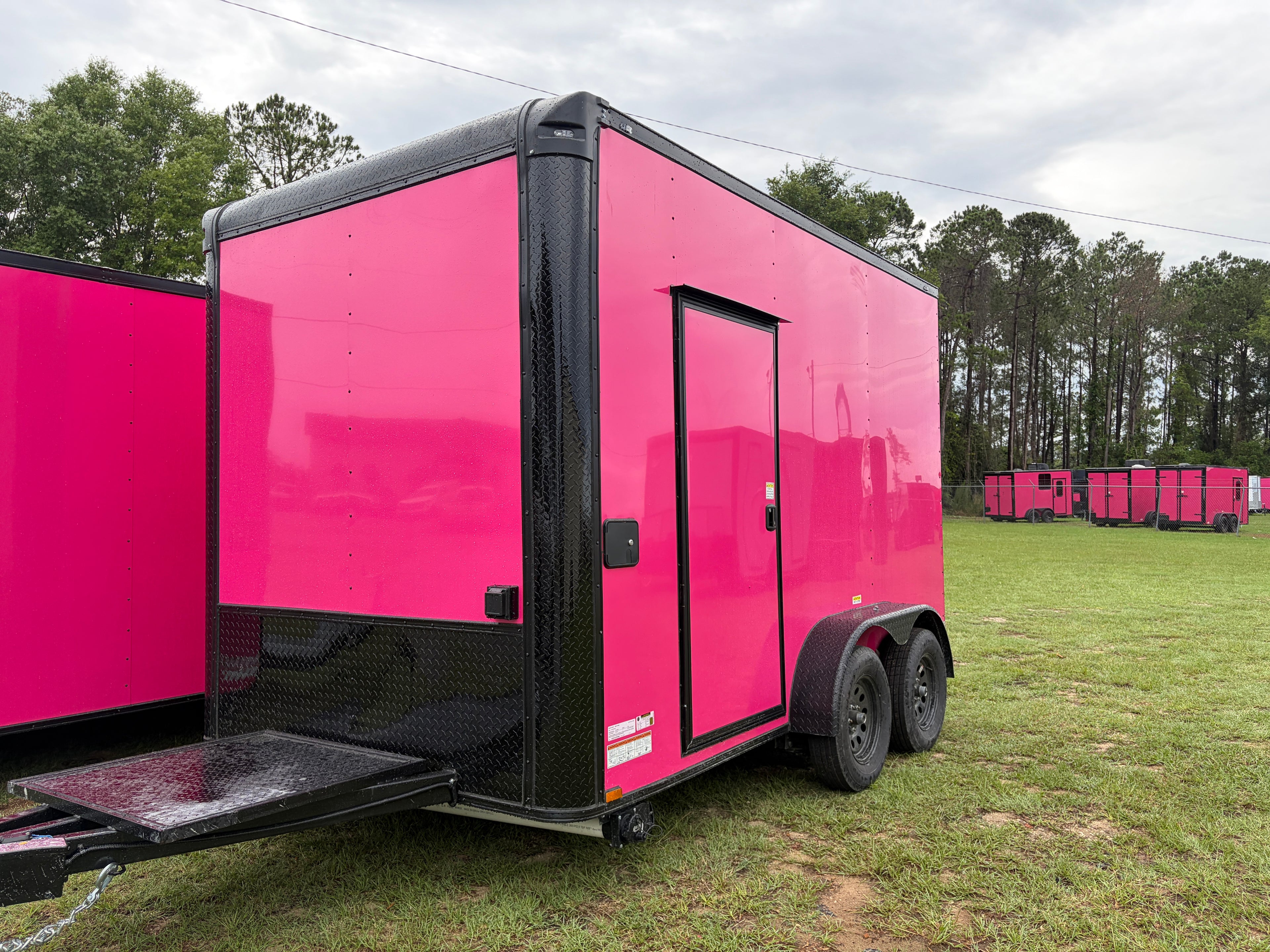 7X12TA Pink Concession Trailer
