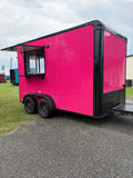 7X12TA Pink Concession Trailer