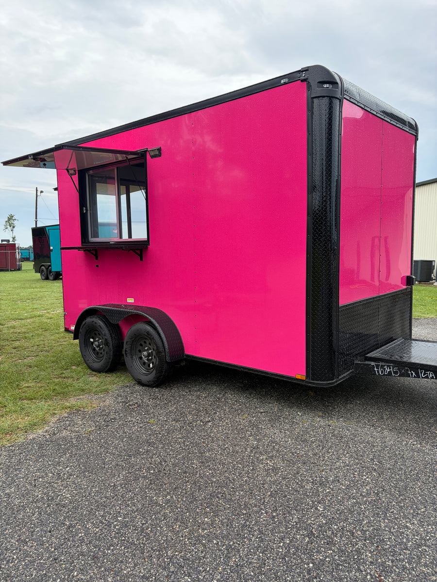 7x12TA Pink Beverage Trailer Dirty Soda Trailer — image 1 of 16