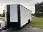 8.5X20TA3 White Standard Car Hauler Trailer