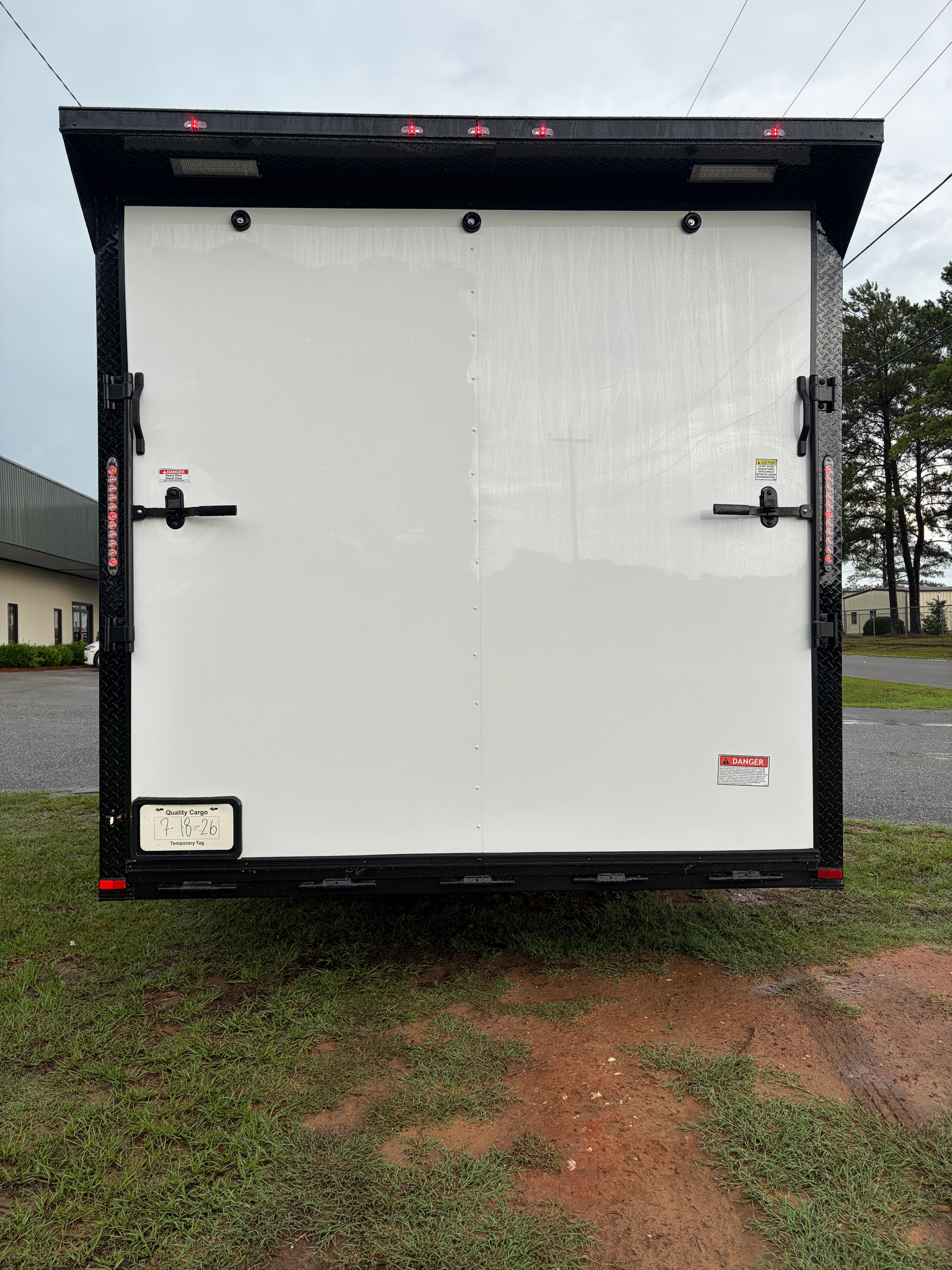 8.5X20TA3 White Standard Car Hauler Trailer