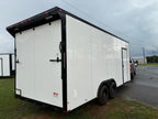 8.5X20TA3 White Standard Car Hauler Trailer