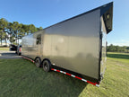 8.5X28 Charcoal Race Ready Trailer | Full Bathroom