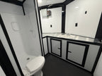 8.5X28 Charcoal Race Ready Trailer | Full Bathroom