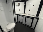 8.5X28 Charcoal Race Ready Trailer | Full Bathroom