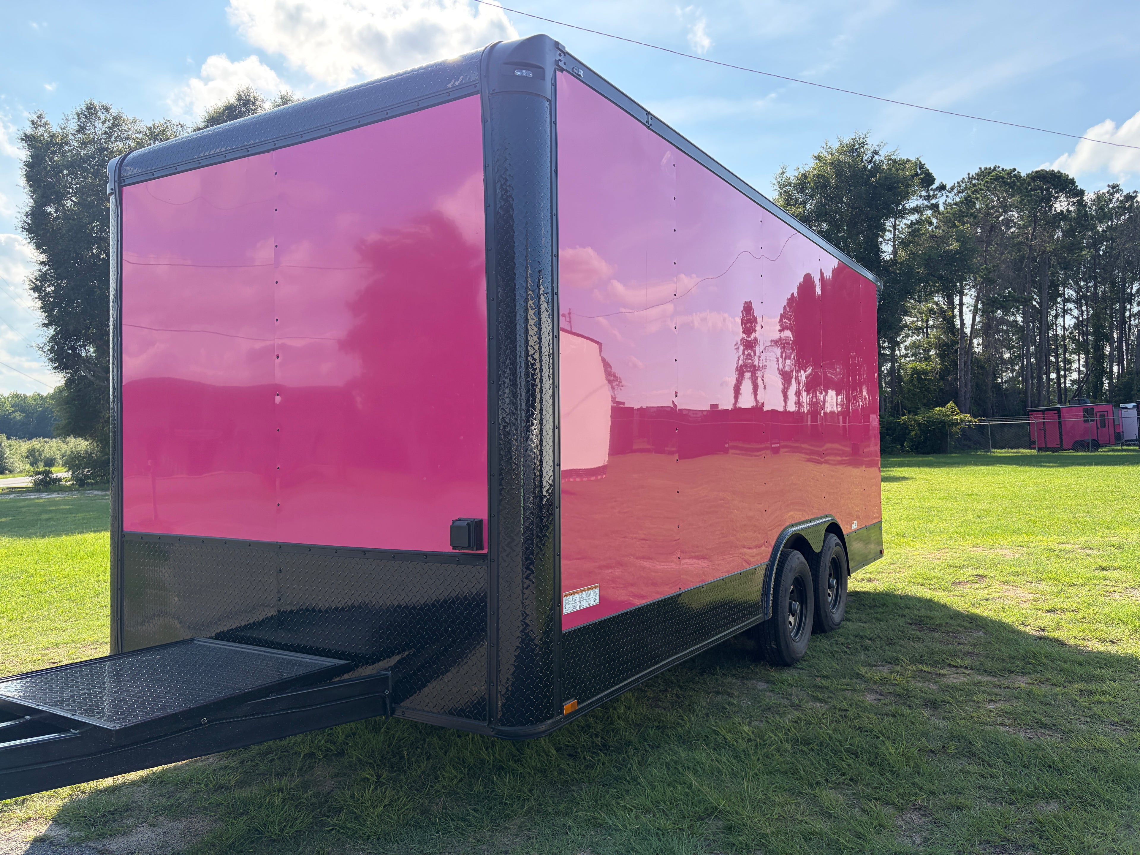 8.5X18TA Pink Concession Trailer
