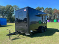 7X14TA Black Concession Trailer Coffee