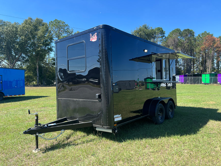 7x14TA Black Coffee Concession Trailer — image 1 of 13