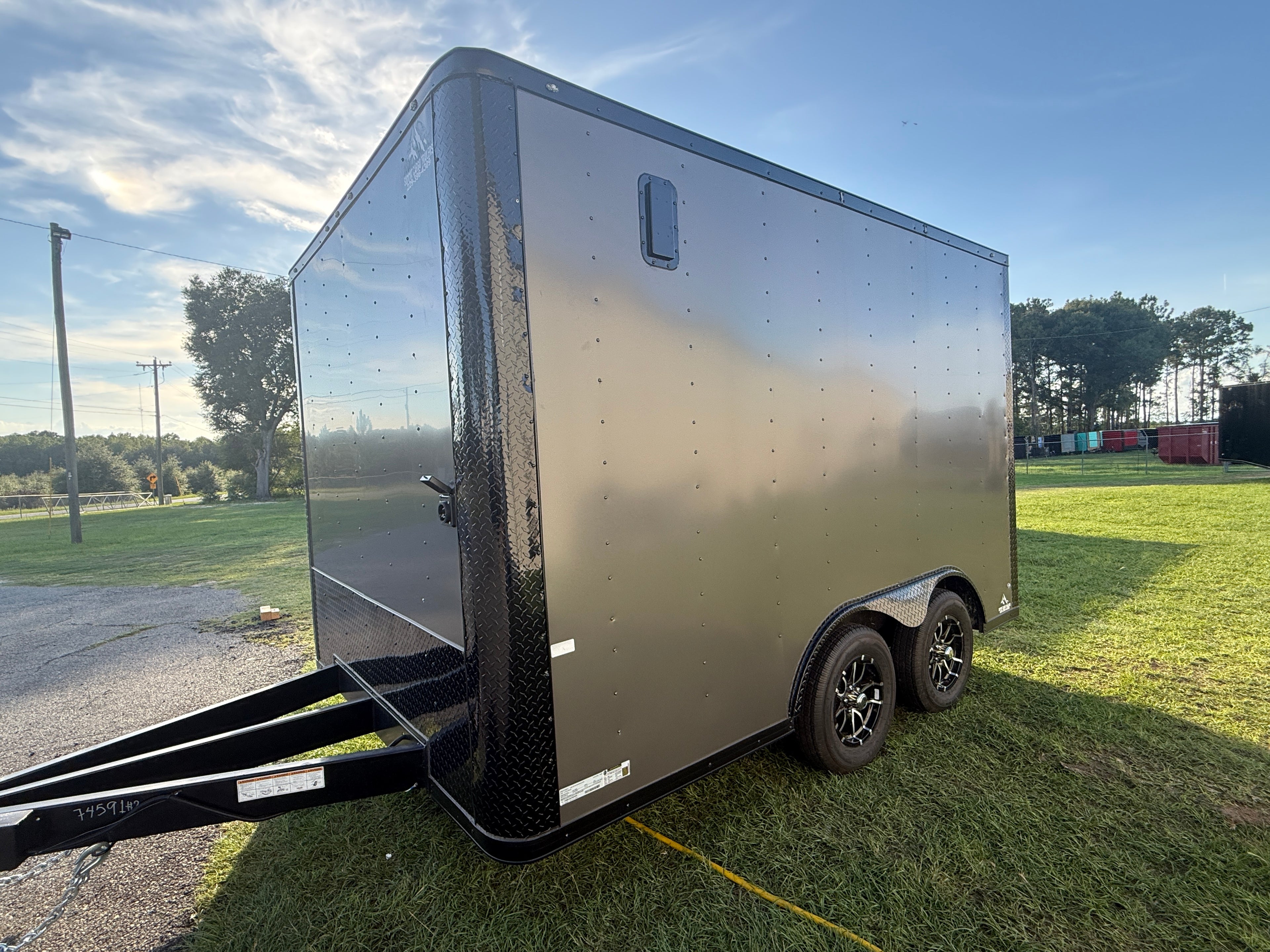 8.5x12TA Charcoal Office Trailer