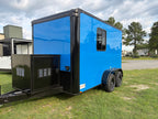 7X12TA Blue Dog Grooming Trailer