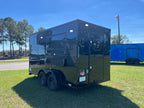 7X14TA Black Concession Trailer Coffee