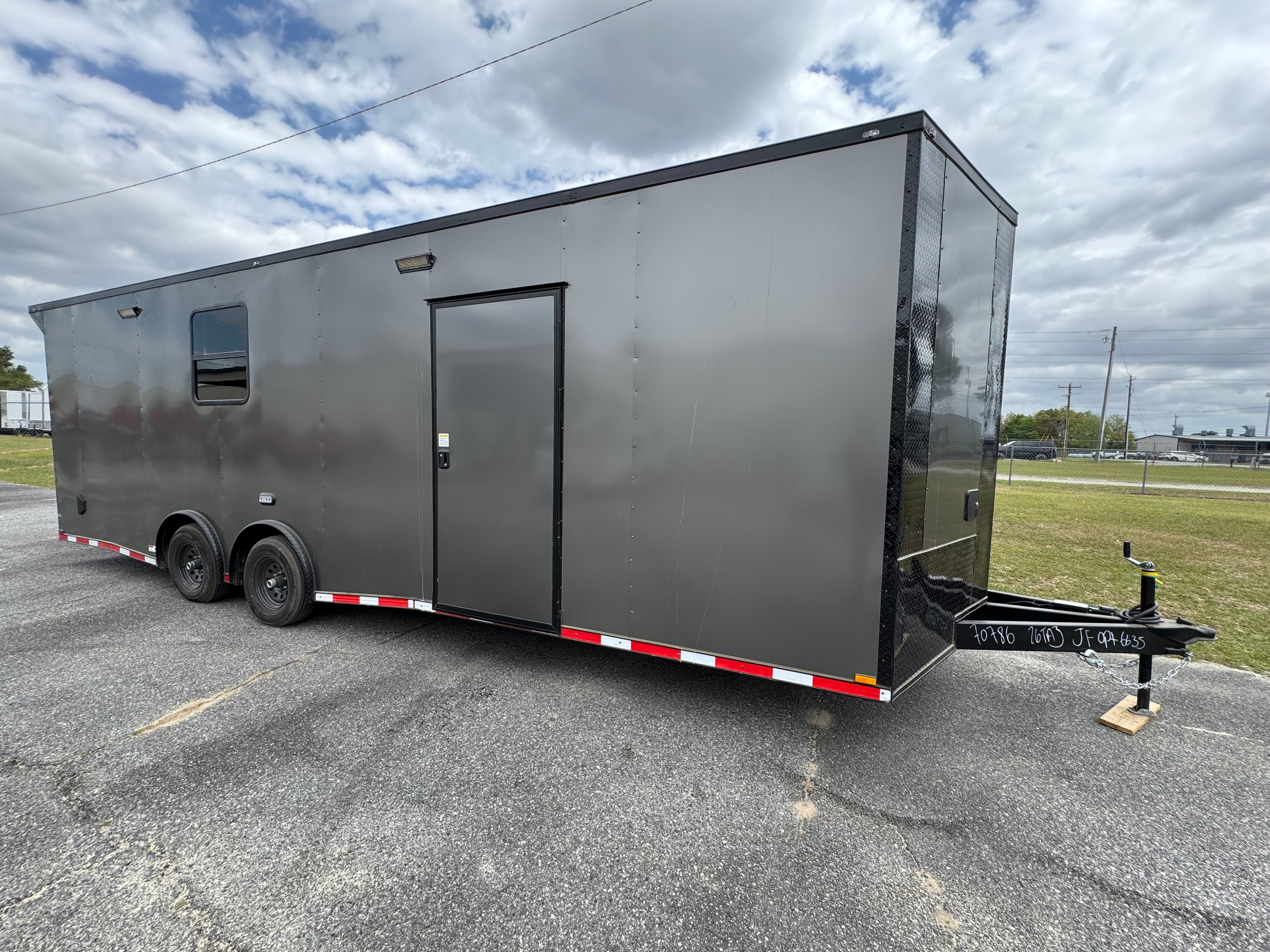 8.5X26TA3 Charcoal Race Ready Trailer