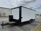 8.5X18TA3 White Concession Trailer
