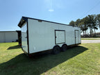 8.5X24TA White Standard Car Hauler Trailer