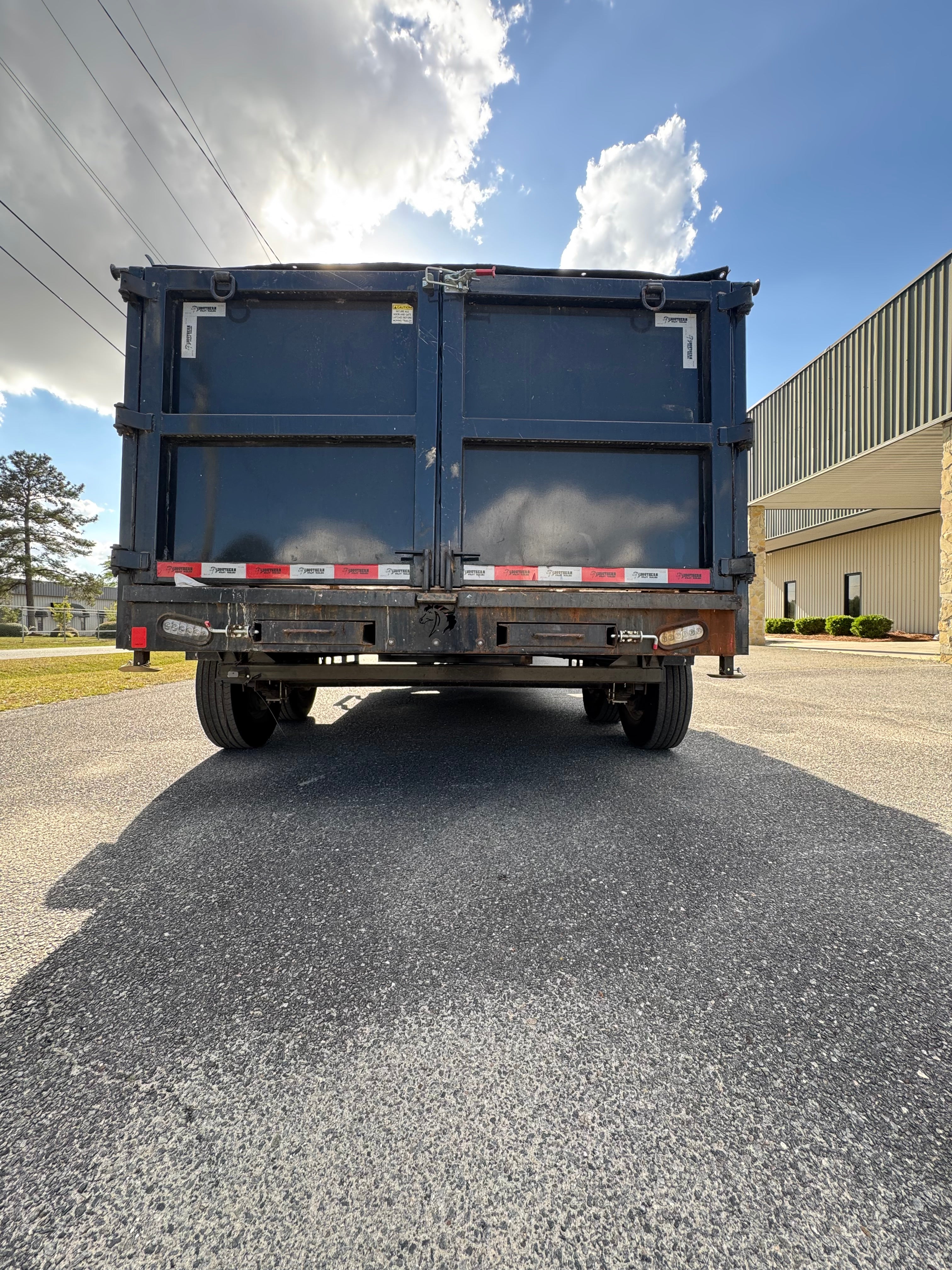 7X14TA Black Dump Trailer REPO