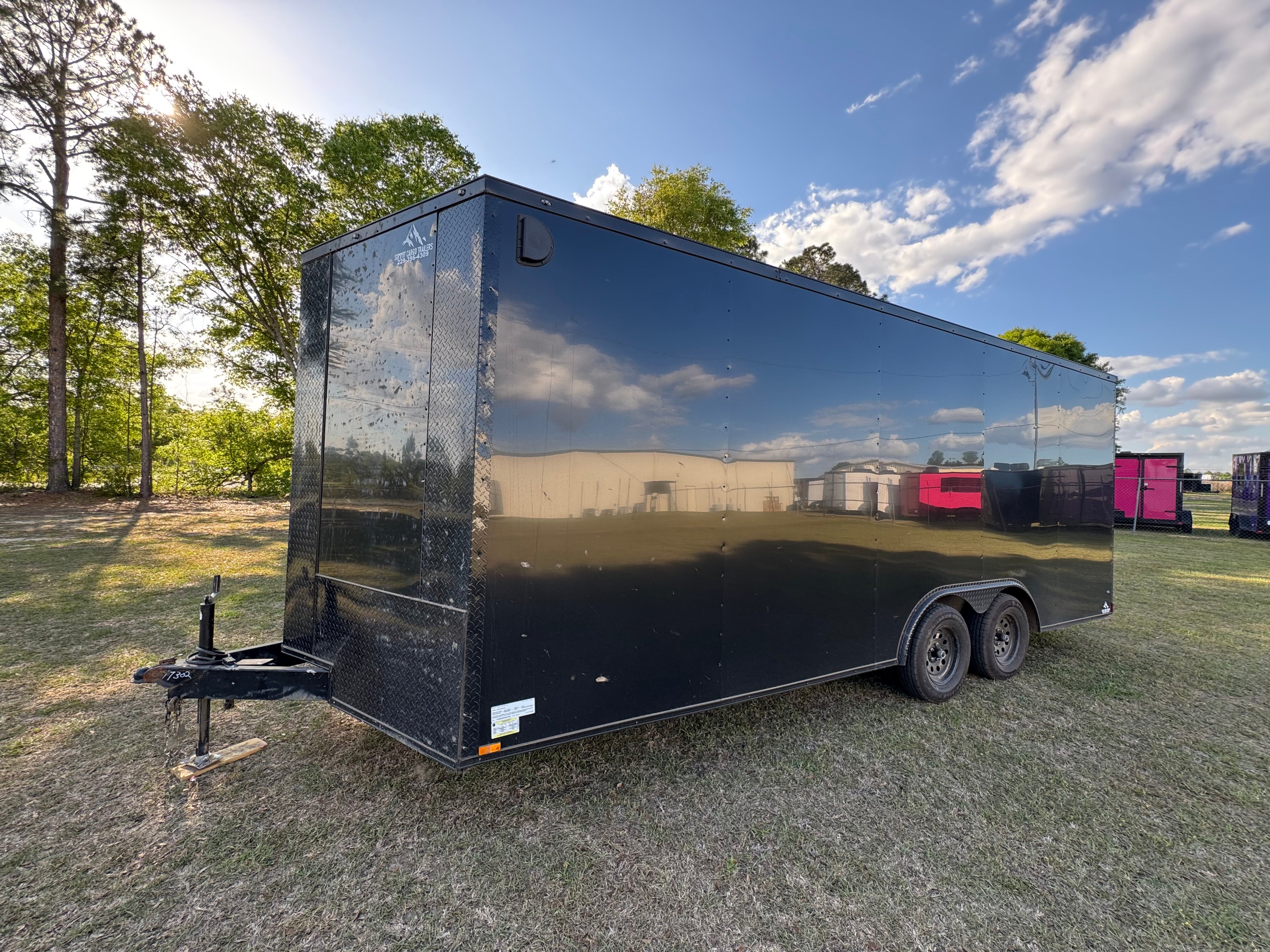 8.5X20TA3 Black Standard Car Hauler Trailer REPO