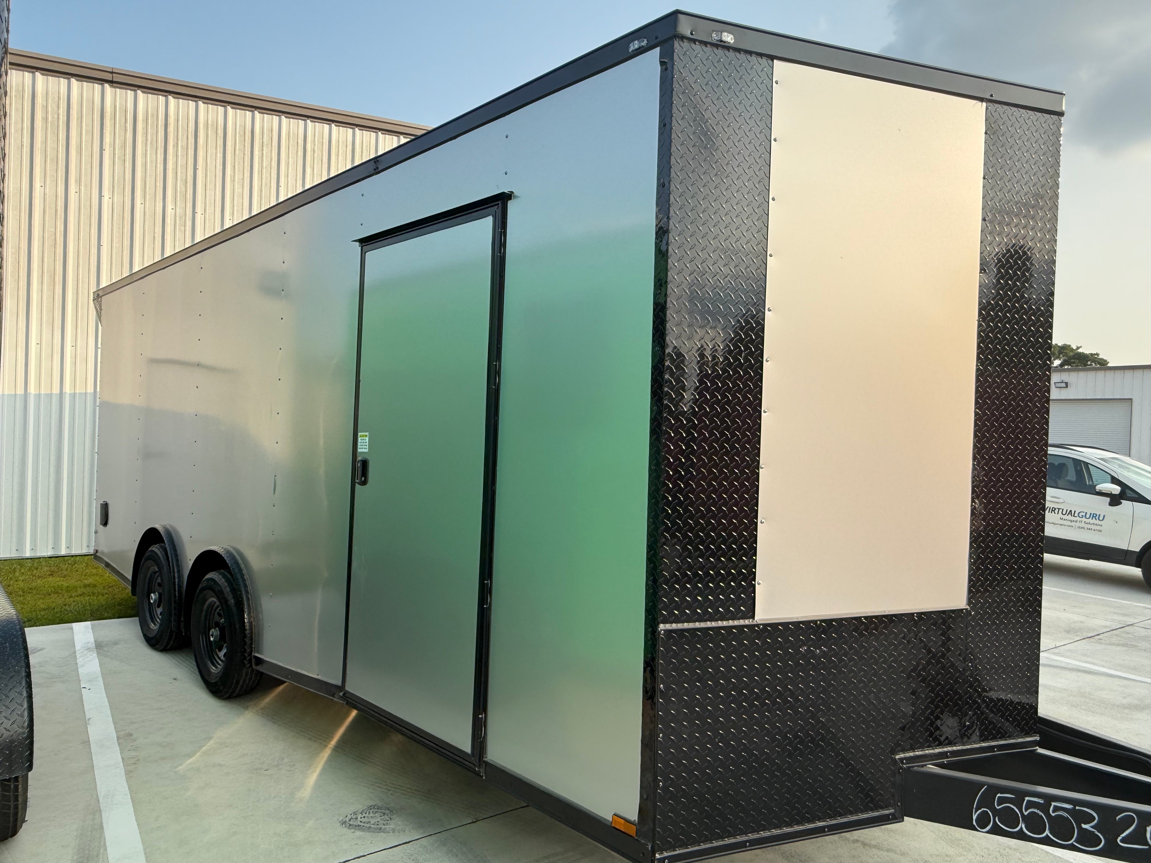 8.5X20TA Silver Frost Car Hauler Trailer