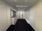 8.5X32TA White Concession Gullwing Porch Trailer | Half Bathroom