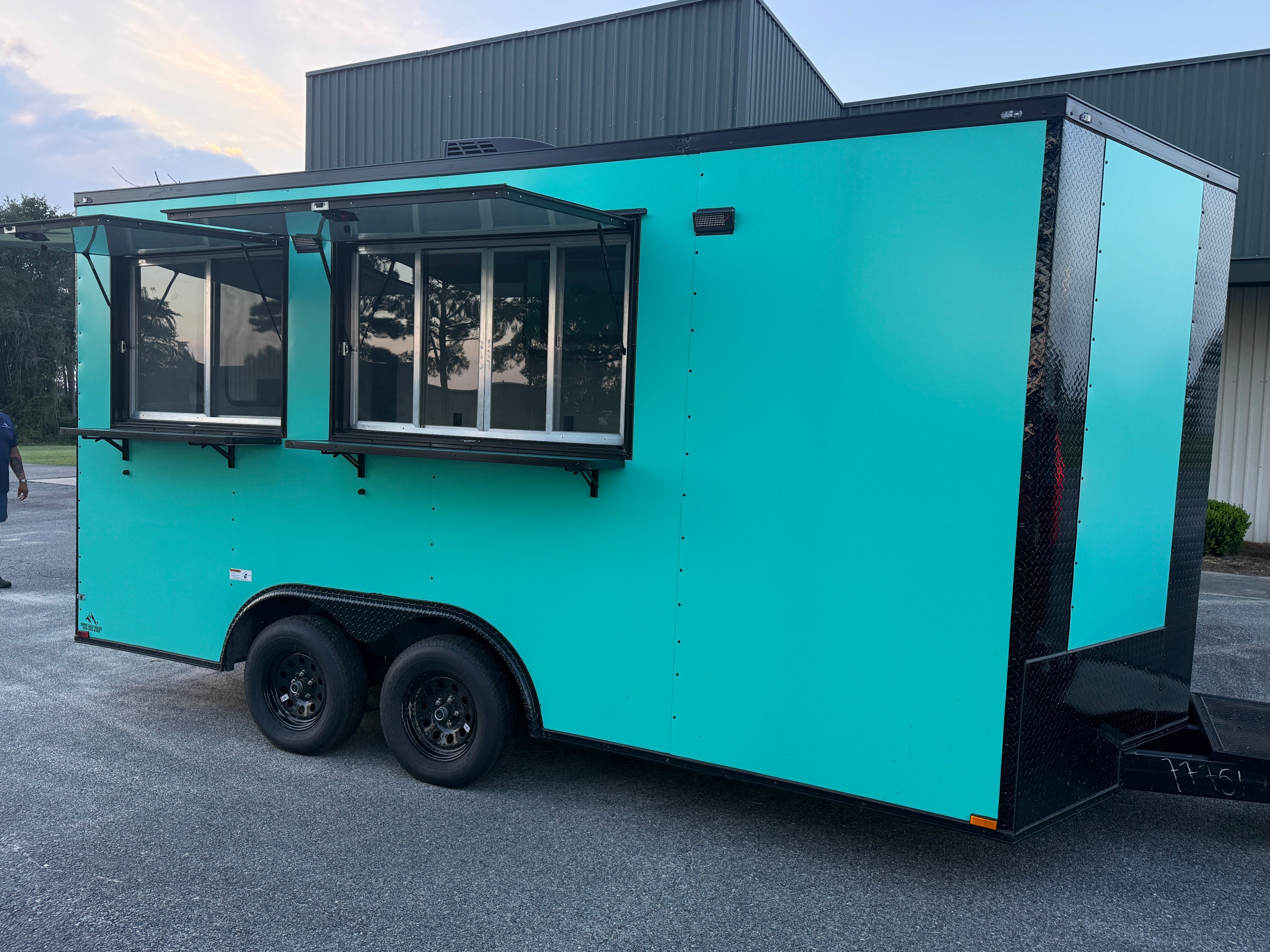 8.5X16TA Seafoam Beverage Trailer | Dirty Soda Trailer