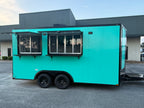8.5X16TA Seafoam Beverage Trailer | Dirty Soda Trailer