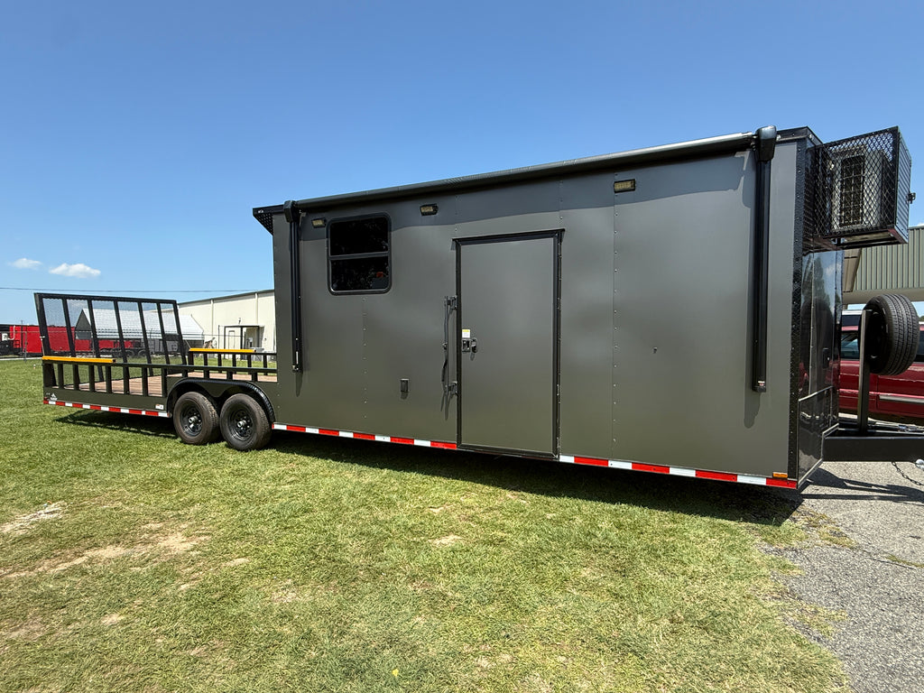 8.5X32TA Charcoal Hybrid Trailer | Living Quarters