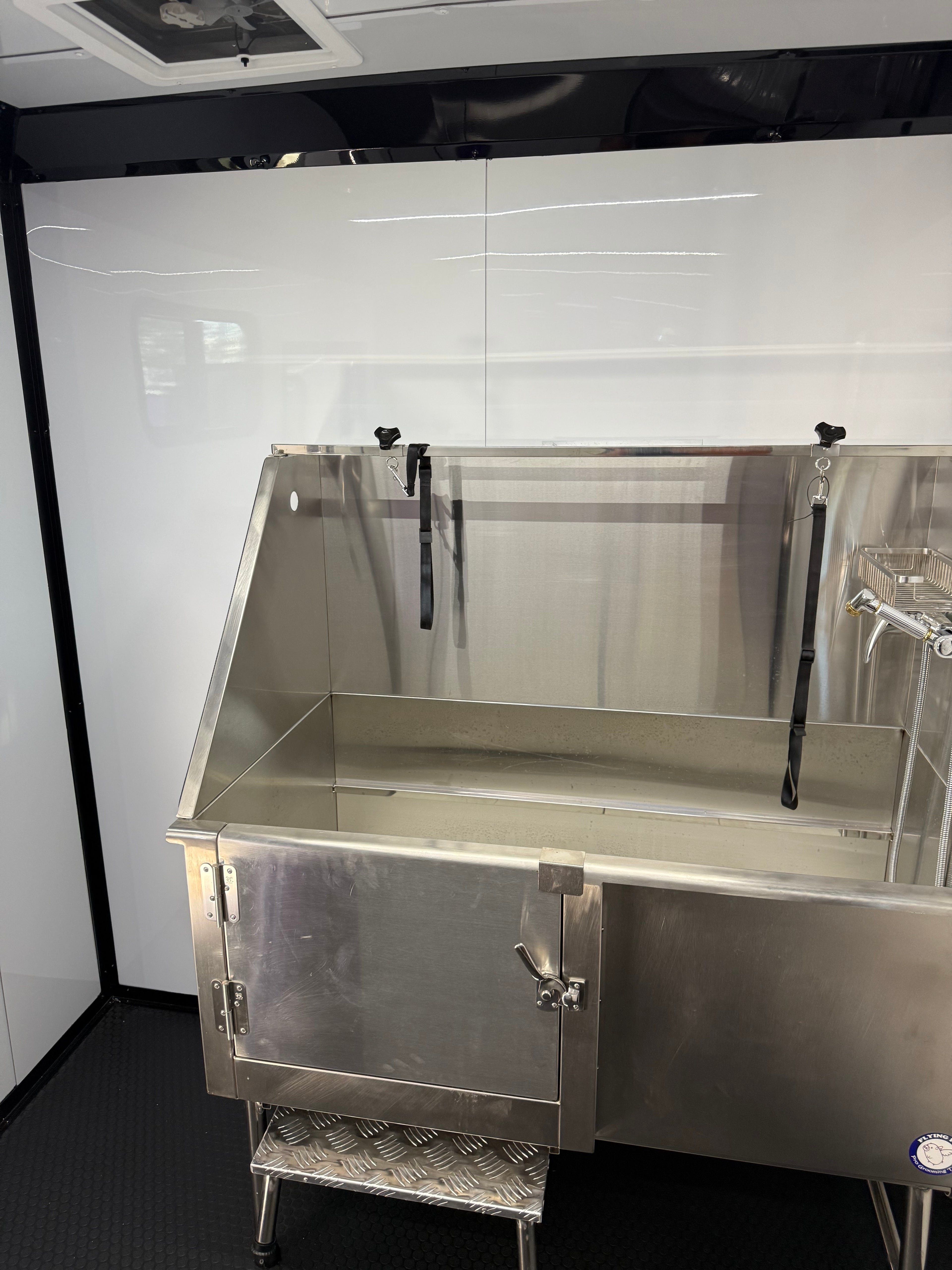 7X12TA Purple Dog Grooming Trailer