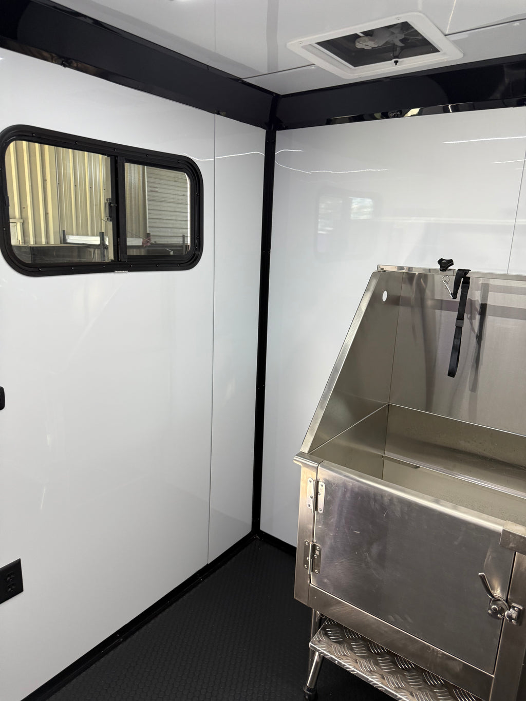 7X12TA Purple Dog Grooming Trailer