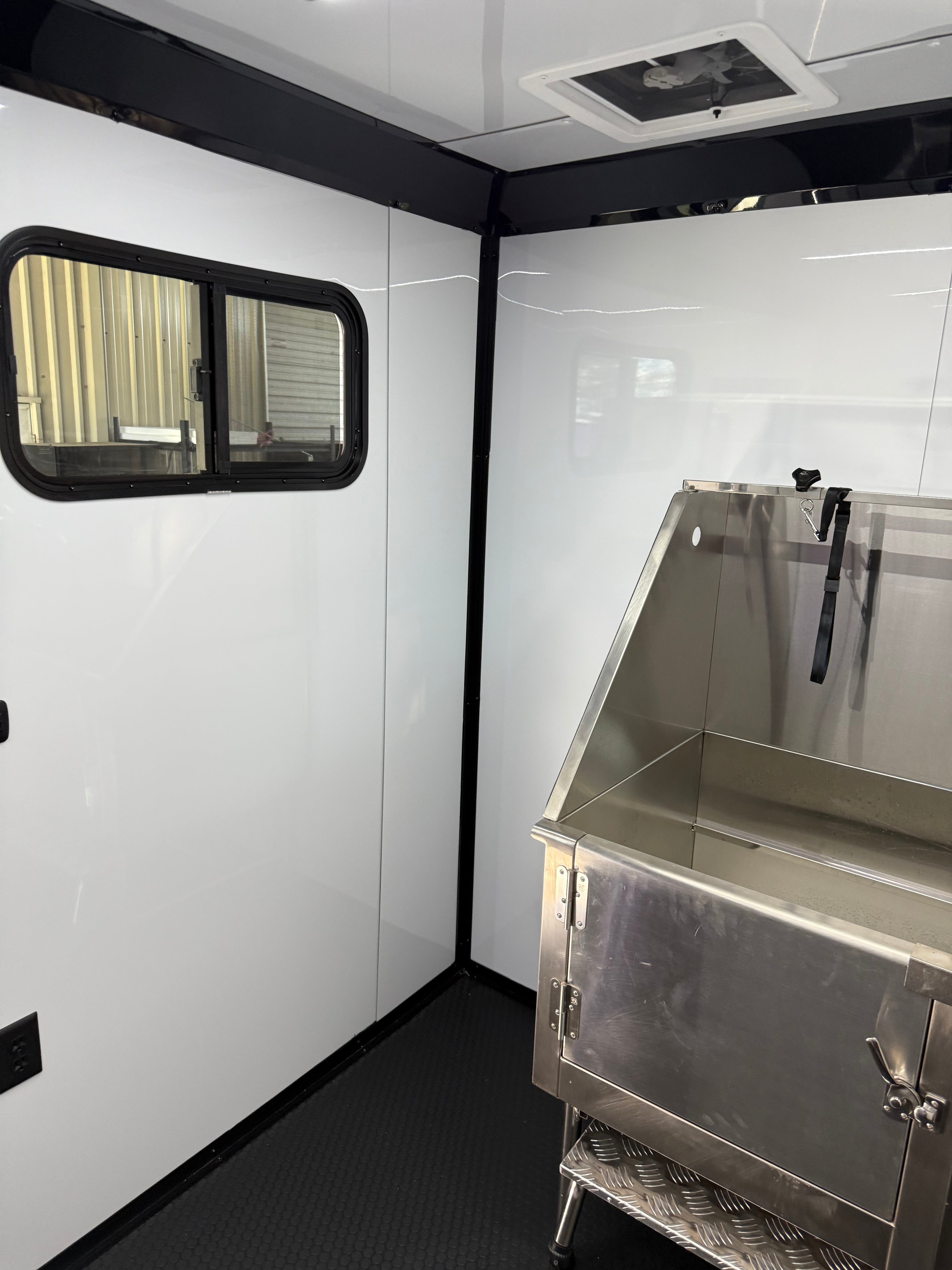 7X12TA Purple Dog Grooming Trailer