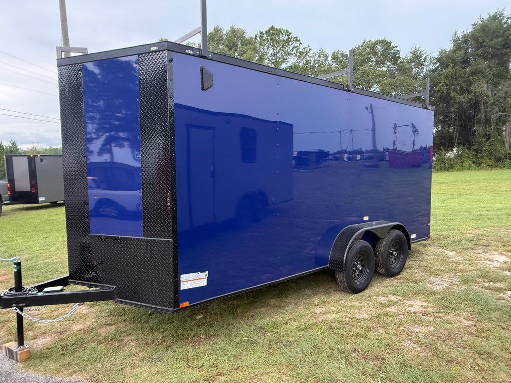 7X16TA Jay Blue Standard Work Trailer