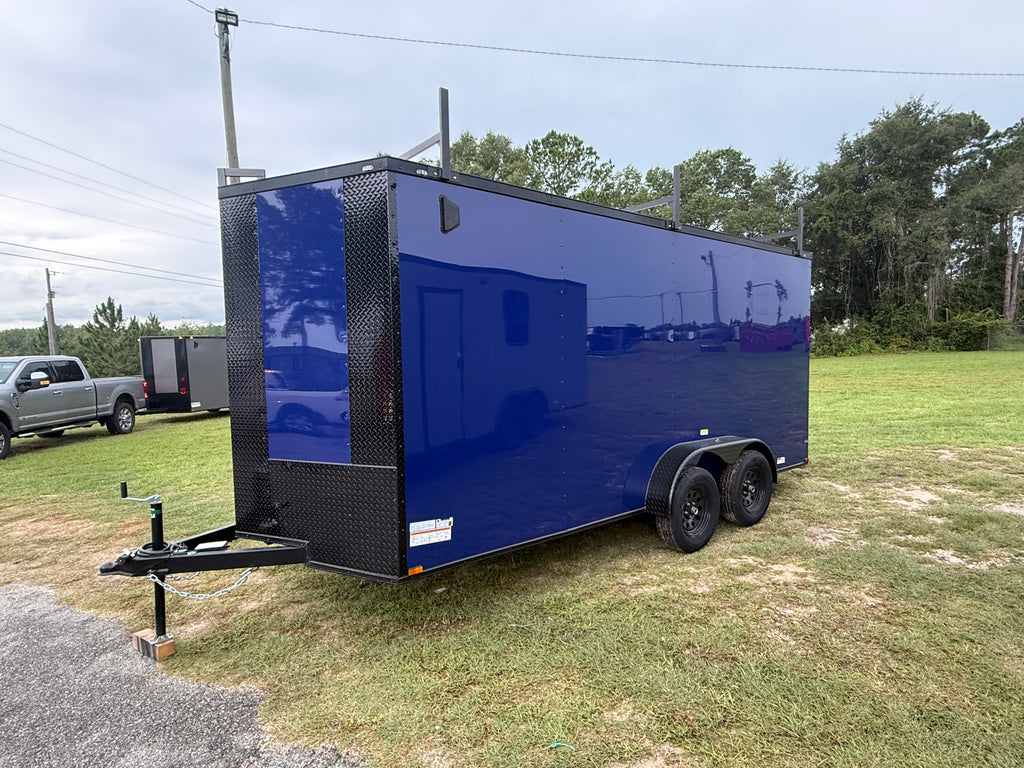 7X16TA Jay Blue Standard Work Trailer