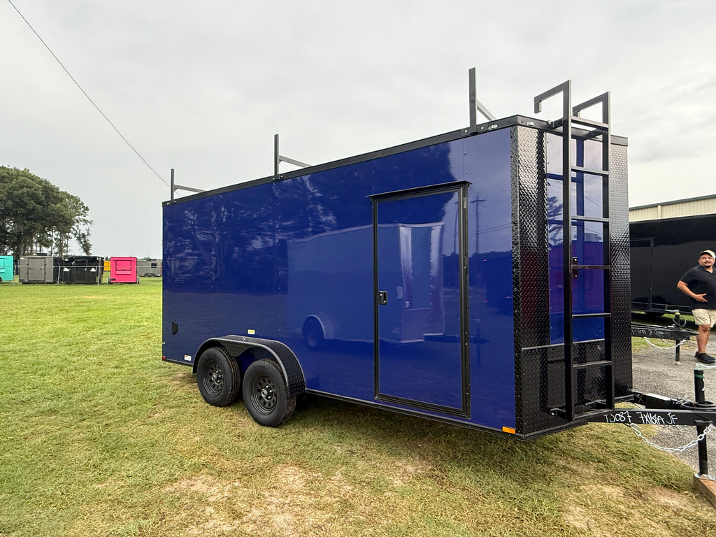 7X16TA Jay Blue Standard Work Trailer