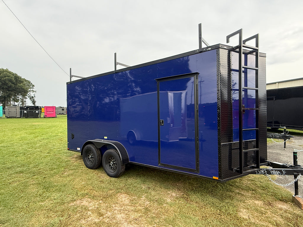 7X16TA Jay Blue Standard Work Trailer