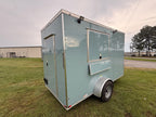 6X12SA Polar Blue Concession Trailer | Beverage Trailer