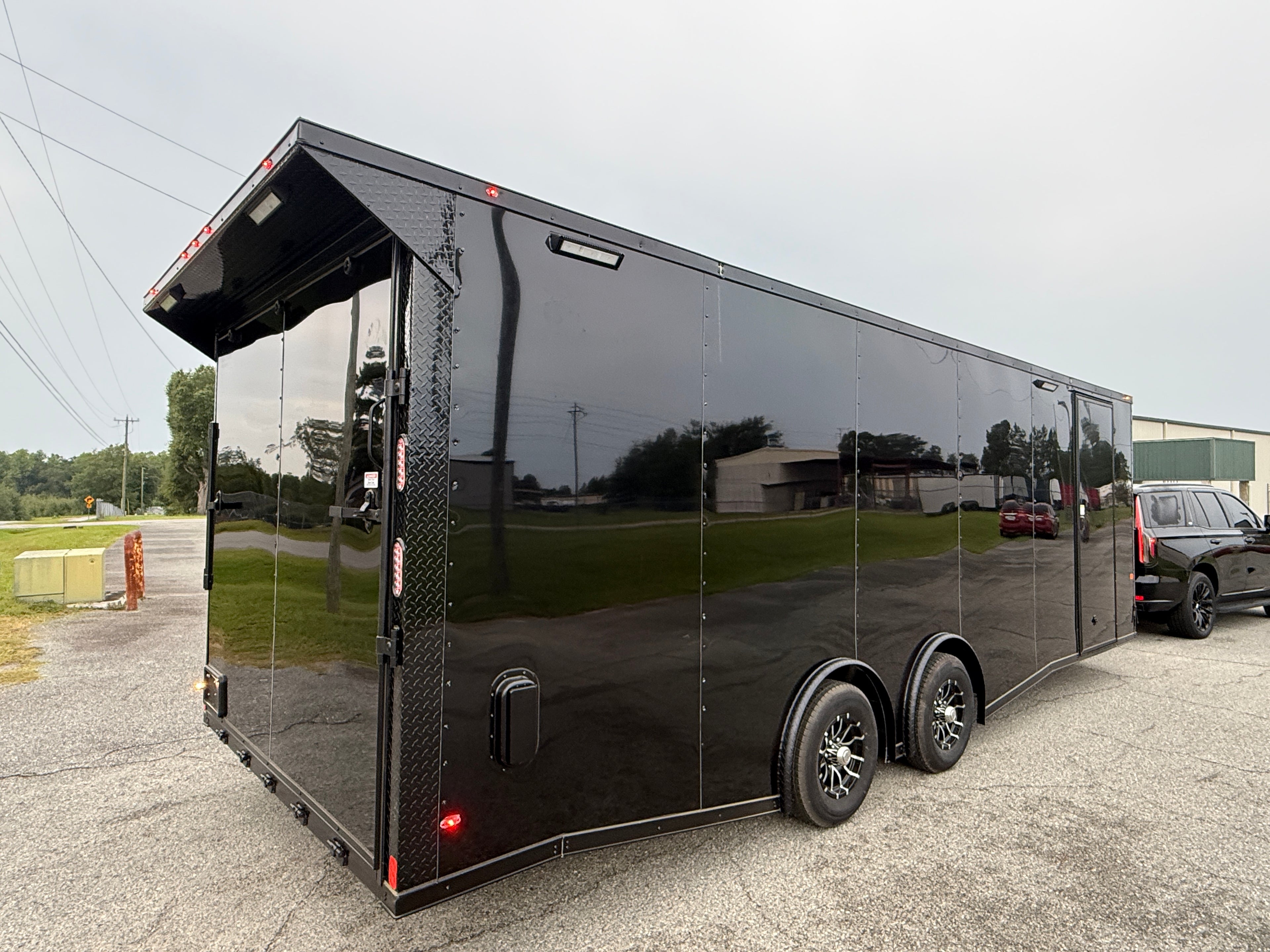 8.5X24TA Black Standard Car Hauler Trailer