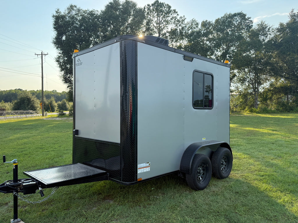 6X10 Silver Fiber Splicing Trailer