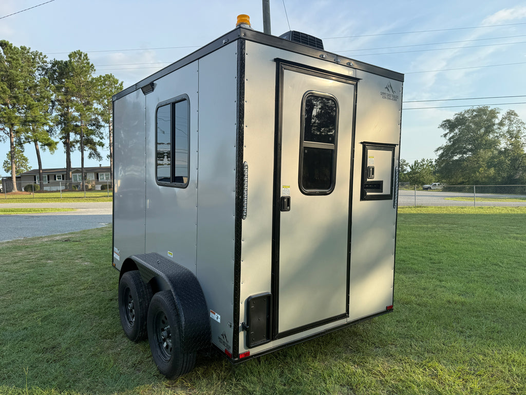 6X10 Silver Fiber Splicing Trailer