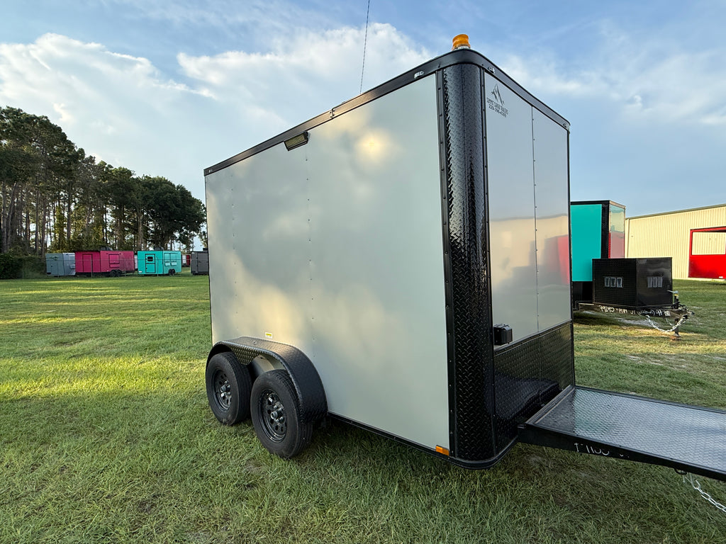 6X10 Silver Fiber Splicing Trailer