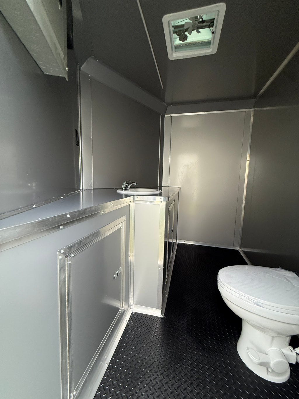 8.5x24 Red Concession Porch Trailer — image 2 of 10