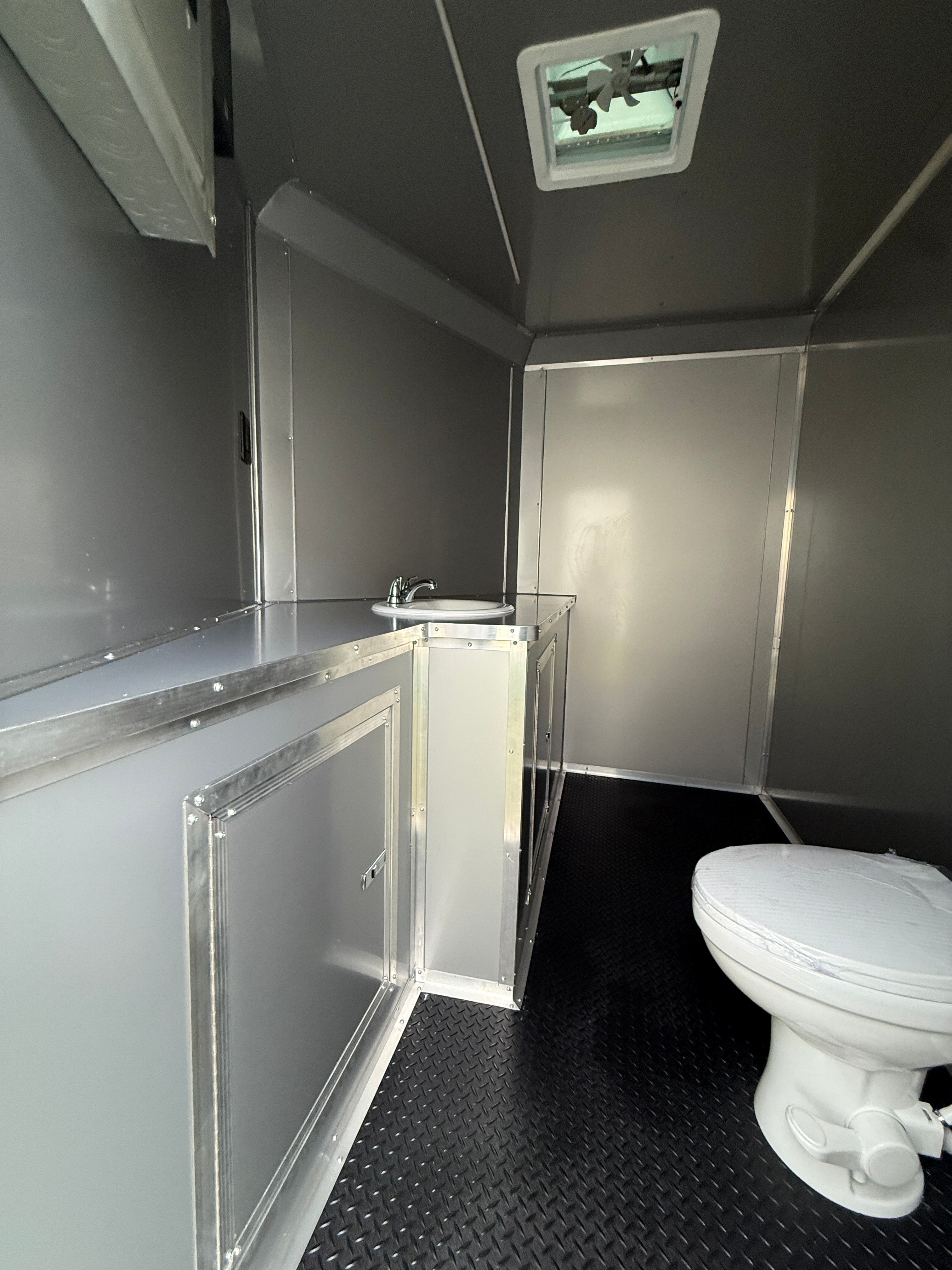 8.5X24 Red Concession Porch Trailer