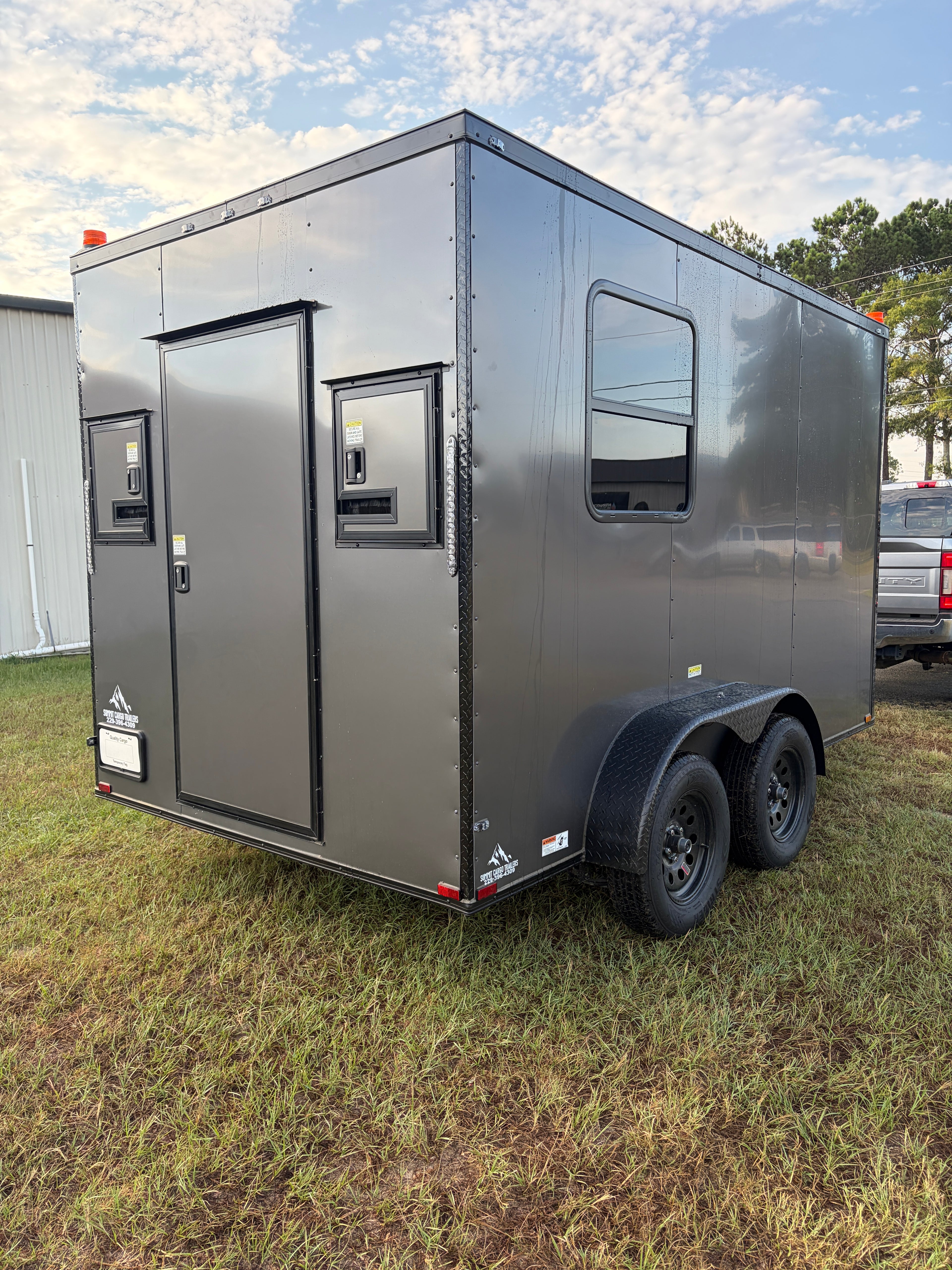 7X12TA Charcoal Fiber Splicing Trailer