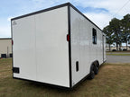 8.5X22TA White Office Trailer