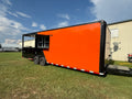 8.5X26TA Orange Black BBQ Porch Trailer